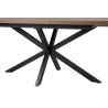 Table extensible 160 à 200 cm CORAIL en décor brun foncé