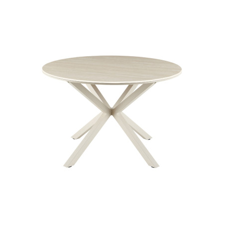 Table à manger ronde 120 cm NACRE plateau en pierre frittée