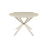 Table à manger ronde 120 cm NACRE plateau en pierre frittée