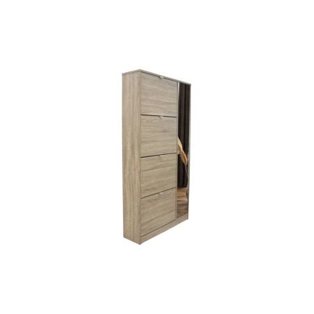 Meuble à chaussures 85 cm MAQUIS 4 tiroirs et 1 porte miroir