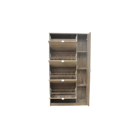 Meuble à chaussures 85 cm MAQUIS 4 tiroirs et 1 porte miroir