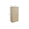 Meuble à chaussures 60 cm MOKA 2 portes