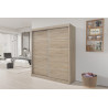 Armoire 182,5 cm MISTRAL 2 portes coulissantes
