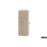 Armoire de rangement 60 cm MISTRAL 2 portes