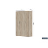 Armoire de rangement 120 cm MISTRAL 3 portes
