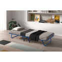 Lit d'appoint pliable 80 x 190 cm SAVANE en métal