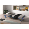 Lit d'appoint pliable 80 x 190 cm SAVANE en métal