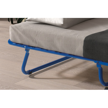 Lit d'appoint pliable 80 x 190 cm SAVANE en métal