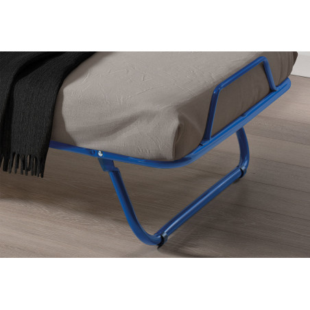 Lit d'appoint pliable 80 x 190 cm SAVANE en métal