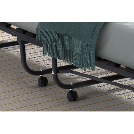 Lit d'appoint pliable 90 x 200 cm BEGONIA en métal