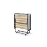Lit d'appoint pliable 90 x 200 cm BEGONIA en métal