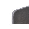 Lit 90 x 200 cm PARME en tissu gris