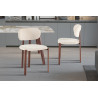 Chaise JAIS en tissu noyer beige