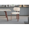 Chaise JAIS en tissu noyer beige