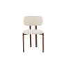 Chaise JAIS en tissu noyer beige