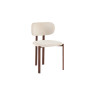 Chaise JAIS en tissu noyer beige