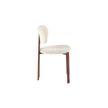 Chaise JAIS en tissu noyer beige