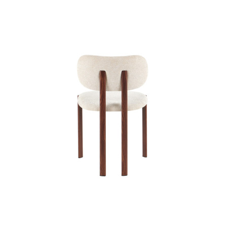 Chaise JAIS en tissu noyer beige