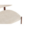 Chaise JAIS en tissu noyer beige