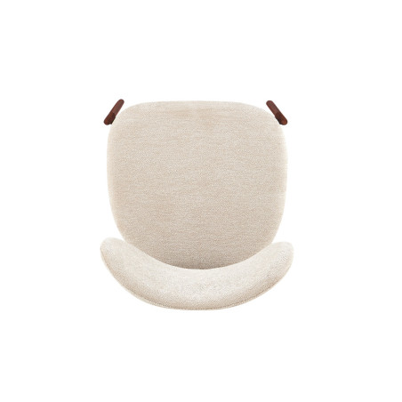 Chaise JAIS en tissu noyer beige