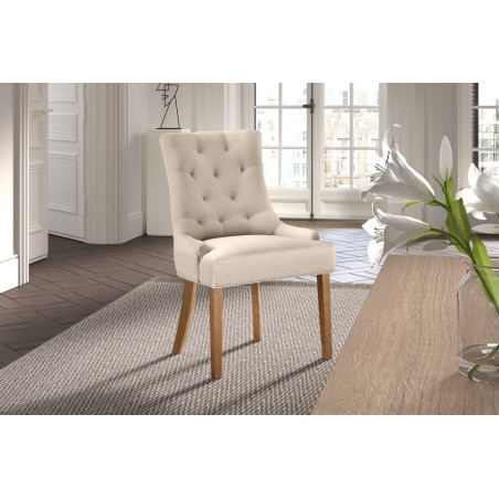 Chaise FANTAISIE en tissu sable