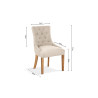 Chaise FANTAISIE en tissu sable