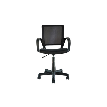 Chaise de bureau PRAIRIE en tissu noir