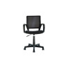Chaise de bureau PRAIRIE en tissu noir