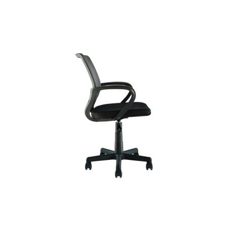 Chaise de bureau PRAIRIE en tissu noir