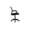 Chaise de bureau PRAIRIE en tissu noir