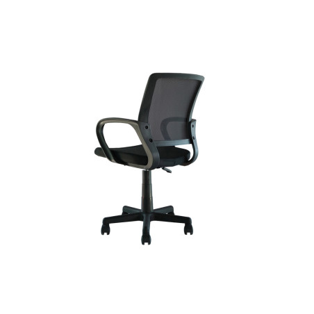 Chaise de bureau PRAIRIE en tissu noir