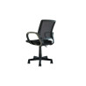 Chaise de bureau PRAIRIE en tissu noir