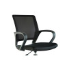 Chaise de bureau PRAIRIE en tissu noir