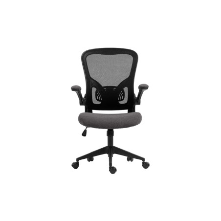 Chaise de bureau MARGAUX en maille noir/gris