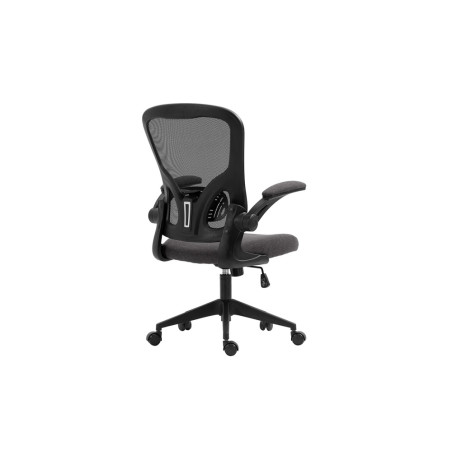 Chaise de bureau MARGAUX en maille noir/gris