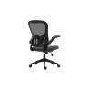 Chaise de bureau MARGAUX en maille noir/gris