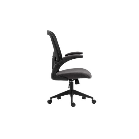 Chaise de bureau MARGAUX en maille noir/gris