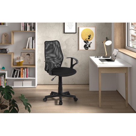 Chaise de bureau JUBILE en maille noir