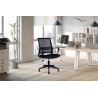 Chaise de bureau DAPHNE en maille noir