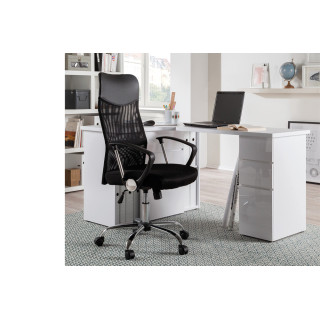 Chaise de bureau MELODIE en maille noir