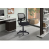 Chaise de bureau HIBISCUS en maille noir