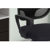Chaise de bureau HIBISCUS en maille noir