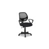 Chaise de bureau HIBISCUS en maille noir