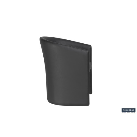 Fauteuil CHARDON en simili cuir noir