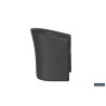 Fauteuil CHARDON en simili cuir noir