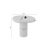 TERRACINA, table basse - effet ciment - 2 tailles
