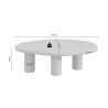 TERRACINA, table basse - effet ciment - 2 tailles