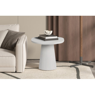 TERRACINA, table basse ovale - effet ciment - 2 tailles