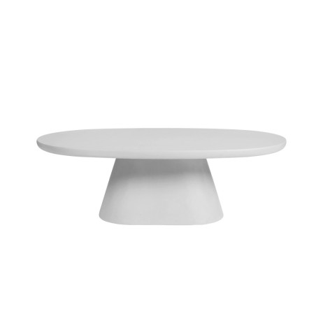TERRACINA, table basse ovale - effet ciment - 2 tailles