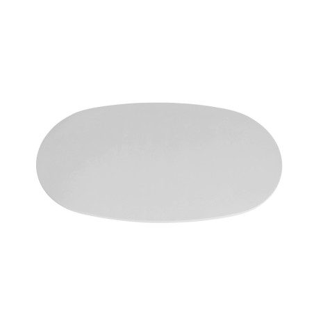 TERRACINA, table basse ovale - effet ciment - 2 tailles